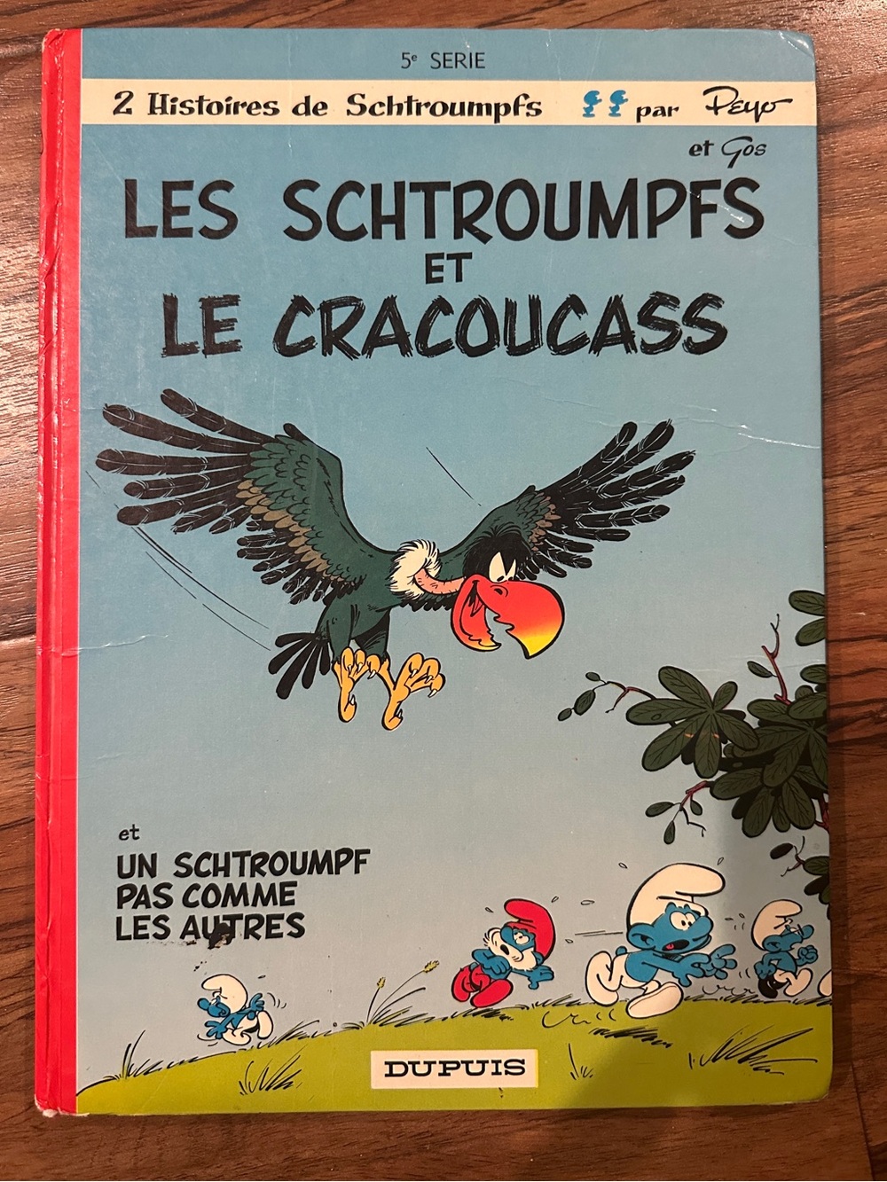 Vintage French Smurf Comic Book (hardcover)